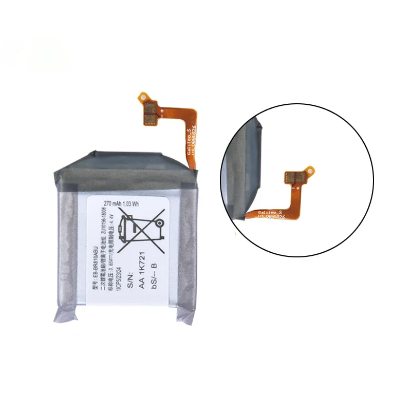 Brand New EB-BR810ABU 270mAh New Battery  For Samsung Gear  S4 Watch 42mm SM-R810 SM-R815 Batteries+Tools image 3