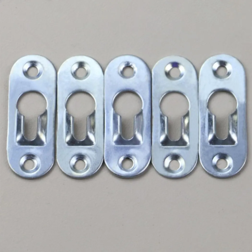 10 Pcs Hangers Metal Hanging Piece Hook Wall Invisible Flat Hanging Piece Furniture Connector Accessories Advertising Signboard