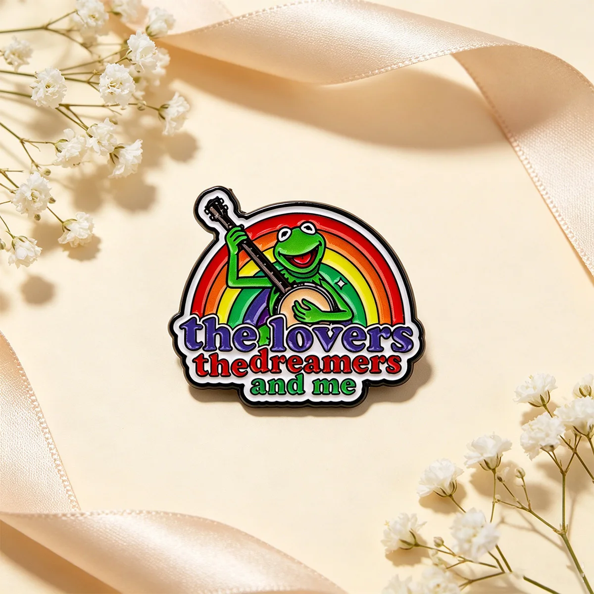 Cute Cat Enamel Pins Cartoon Frog Brooches Badges for Backpacks Collection Gifts Animal Jewelry Cosplay Accessories - view 2