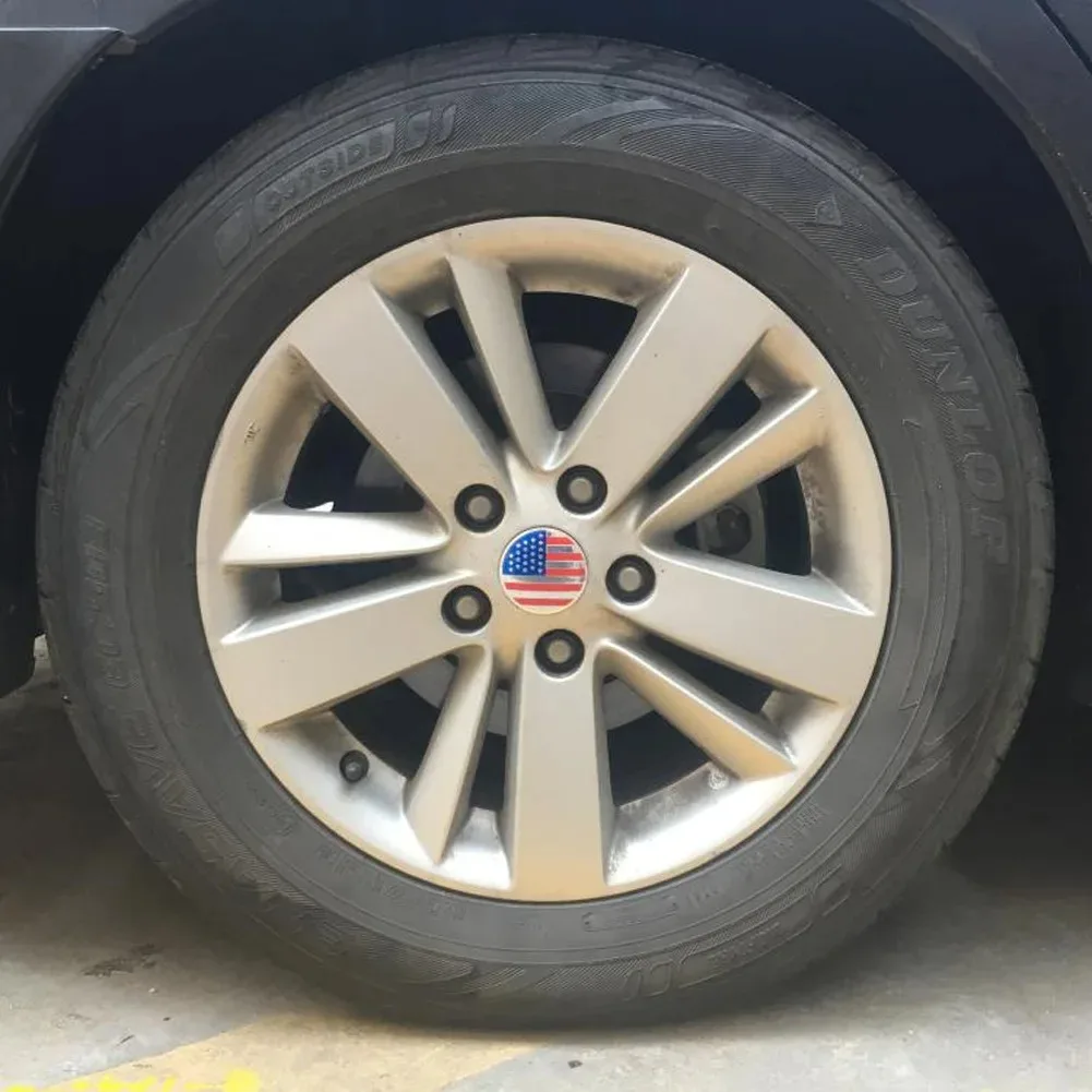 4 قطعة 56/60 مللي متر العالمي الولايات المتحدة الأمريكية العلم الأمريكي عجلة السيارة مركز قبعات حافة Hubcap عجلات غطاء محور ملصق استبدال الملحقات