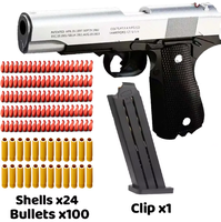 Mechanical Automatic Desert Eagle Toy Gun Shell Ejection Airsoft Pistol Continuous Firing Soft Bullet Toy for Children Shooting
