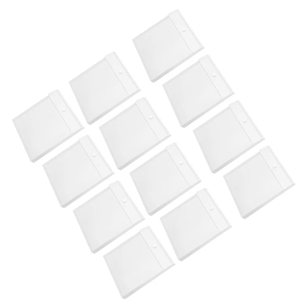 

12Pcs Transparent Scrapbook Paper File Organizer Craft Paper Storage Vinyl Photo Document Folder Plastic Storage Bag for Office