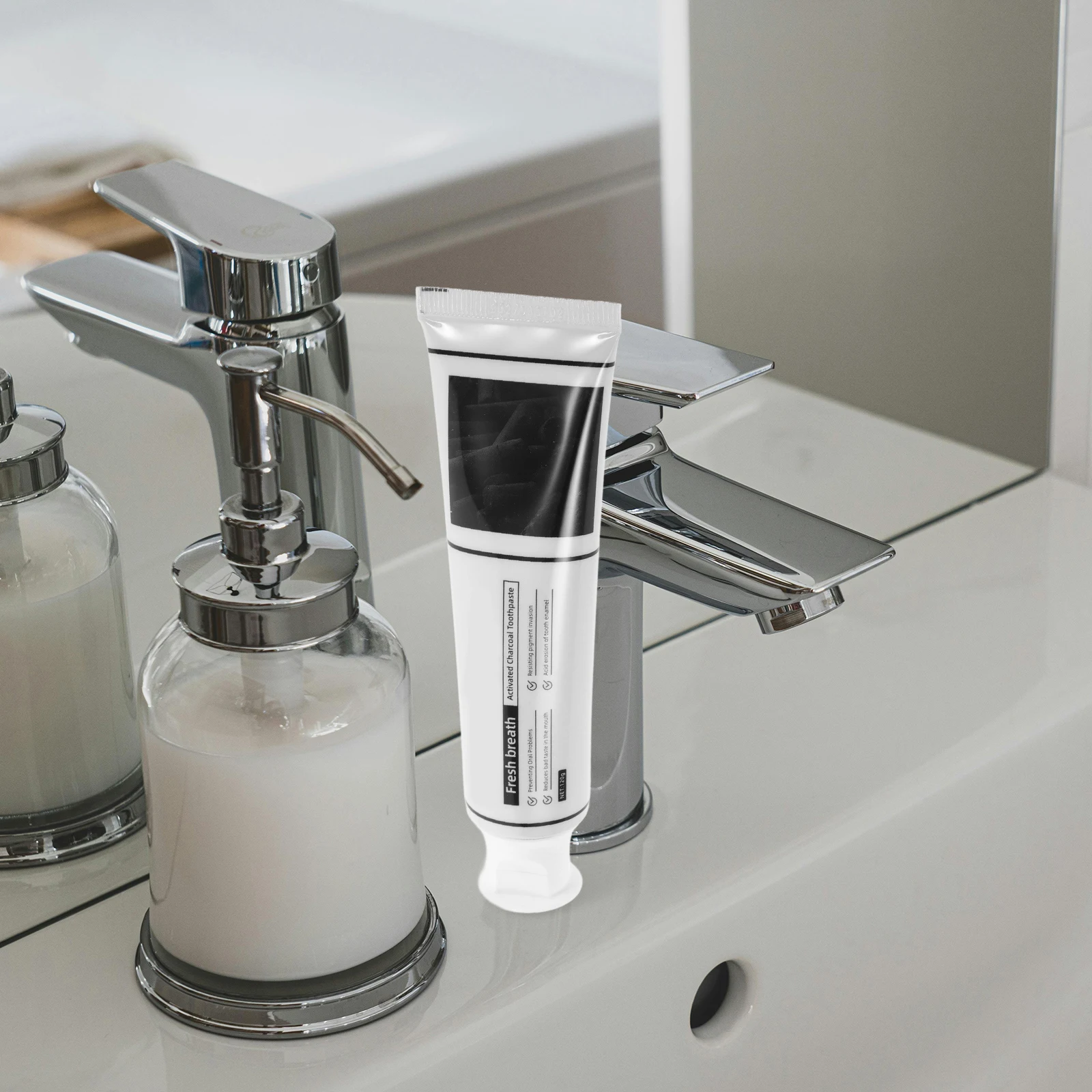 

Activated Carbon Toothpaste Coconut Oil 144g Sensitive Teeth Whitening Fresh Breath Cavity Fighting Formula