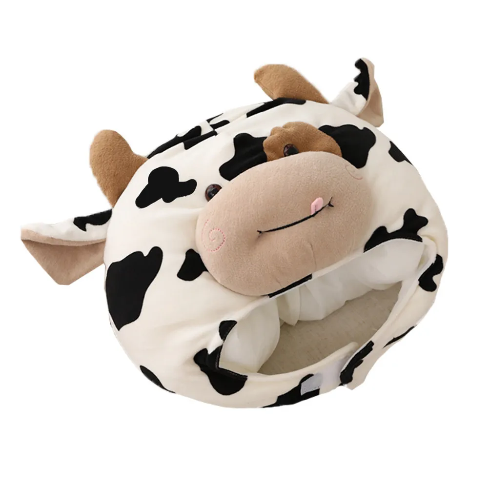 1Pcs Adorable Cow Shape Party Hat for Kids Adults Costume Carnival Masquerade Music Festival Role Play Photo Prop Cartoon