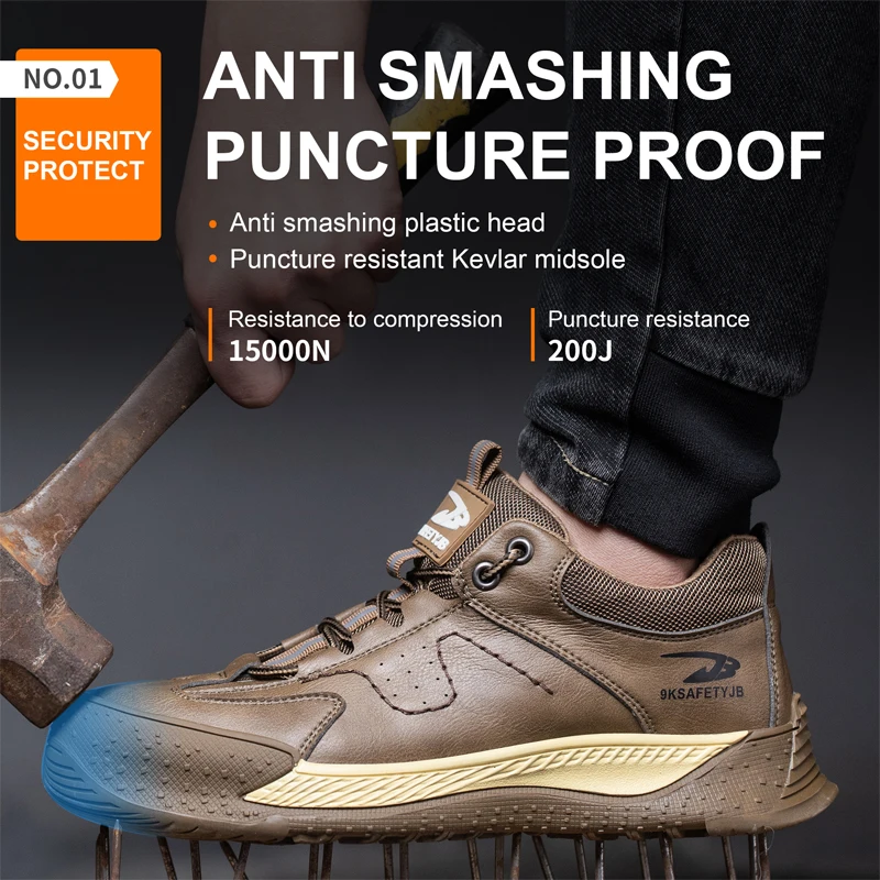 Male 6KV Insulated Shoes Anti-smash Anti-puncture Safety Shoes Men Composite Toe Work Sneakers Indestructible Shoes Men Boots