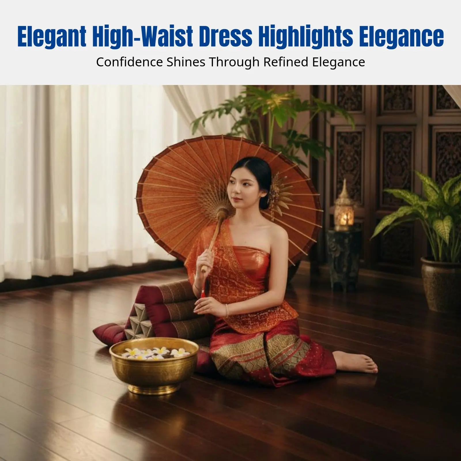 robe-traditionnelle-rouge-pour-femmes-dai-style-thailandais-pour-le-festival-de-l'eau-la-reception-de-spa-tenue-de-studio