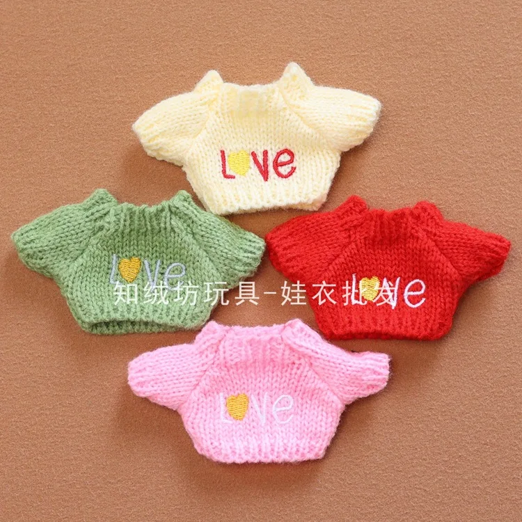 

Small Sweater Doll Clothes for 17cm Labubu Trendy Pendant Plush Toy 1st-3rd Gen Dog Doll Outfit Clothing Accessories