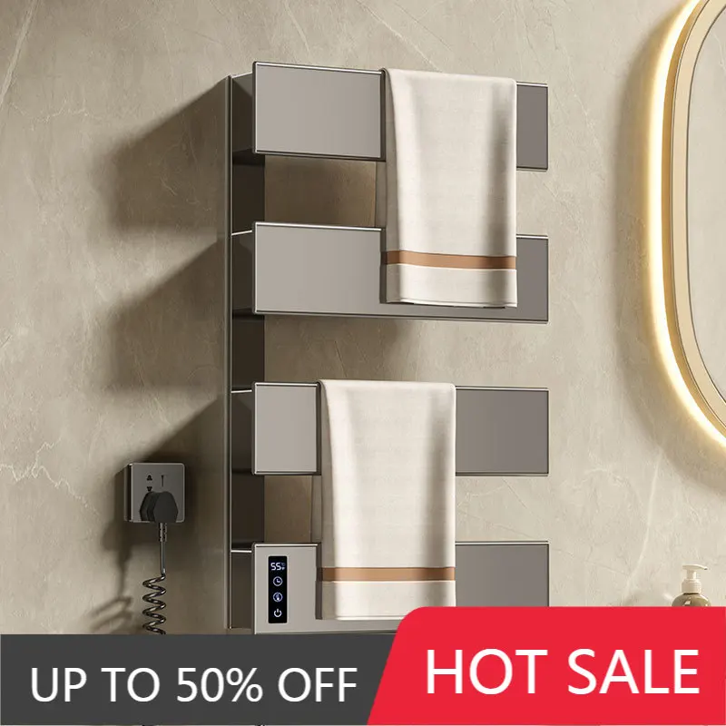 Bathroom Towel Rack Radiator Wall Hanger Multilayer Towels Holder Heater Intelligent Constant Temperature Towels Bars Heaters