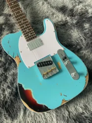 TL Blue Color Electric Guitar, Do the Old One, Factory Direct Sales, Customized, Free Shipping