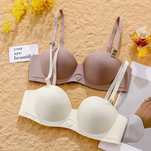 Imagen 2 del producto Nueva ropa interior de una pieza sin rastro para niñas con pechos pequeños que parece grande y recoge para evitar la flacidez del sujetador para mujeres