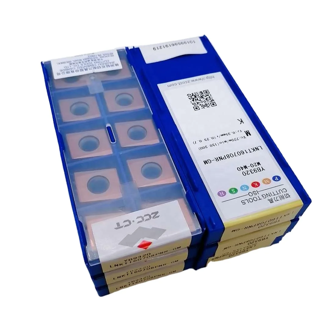 

LNKT15 LNKT20 LNKT25 Carbide Indexable Milling Inserts LNKT120608 ZCC.CT Inserts LNKT08 LNKT12 LNKT16 LNKT160708PNR-GM YB9320