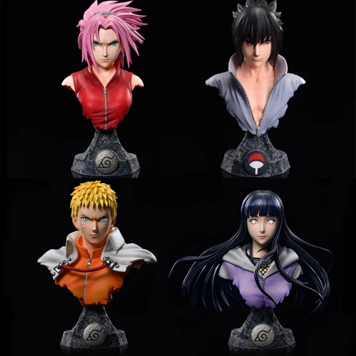 【In Stock】 Giant Wave Sasuke, Sakura, Naruto, Hinata Naruto Shippuden Gk Bust Statue Figurine Gift Model