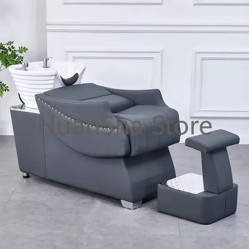 Shaving Stylist Shampoo Chair Washbasin Japanese Wash Hair Shampoo Chair Treatment Makeup Chaise Coiffure Salon Furniture LJ50SC