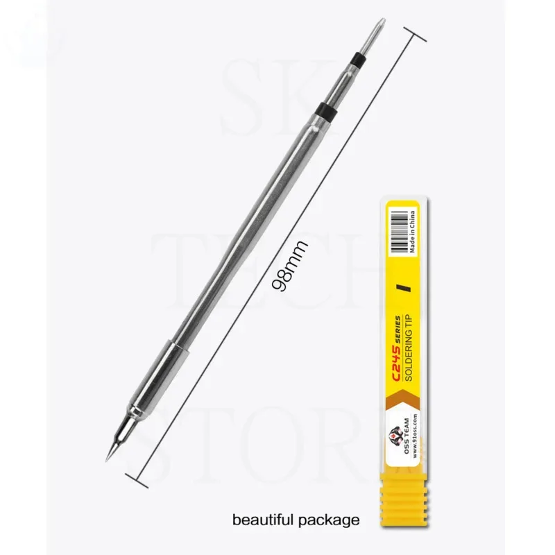 OSS Team C245 Tip For Soldering Iron Replacement Press-on Tips Welding Equipment Tool Cautin Sting For T245 Soldering Station