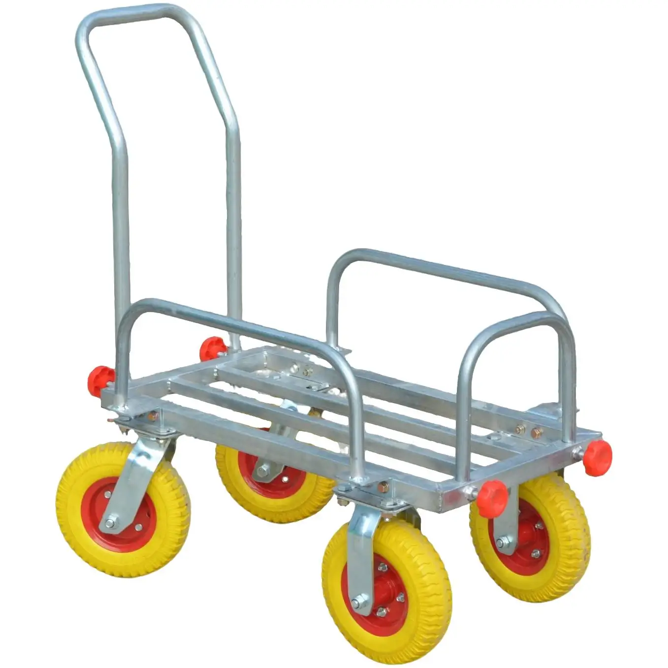 

9 inch silent universal wheel trolley greenhouse vegetable field orchard warehouse push-pull flatbed truck tool car