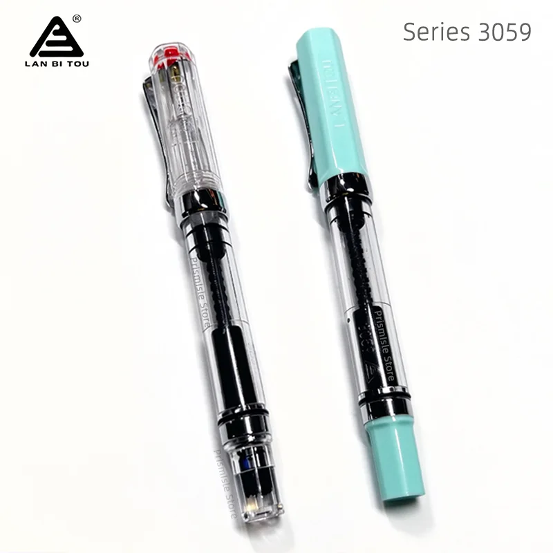 Lanbitou 3059 Piston Filling Fountain Pen Large Ink Capacity Compatible with Color Inks Smooth Writing Student Office Stationery