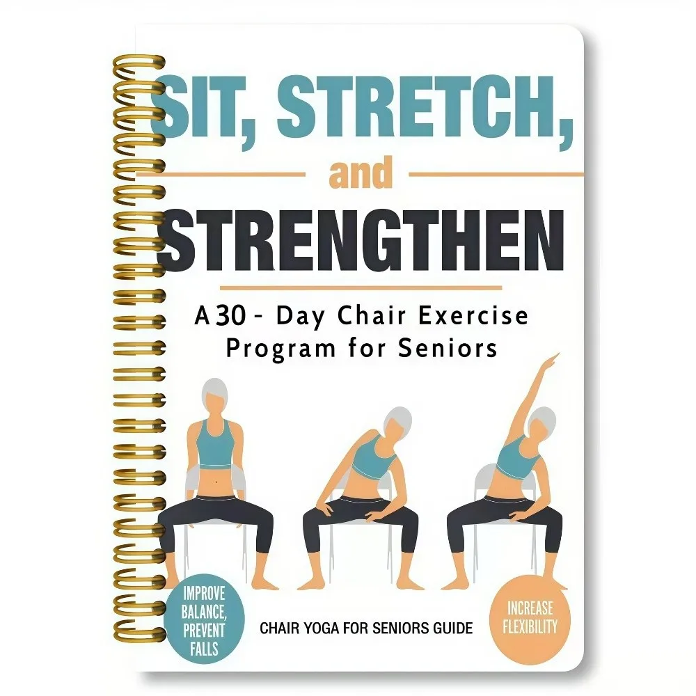 

Beginner-Friendly Chair Yoga Guide Flexibility Training Chair-Based Exercises Yoga Planning Book Muscle Strengthening