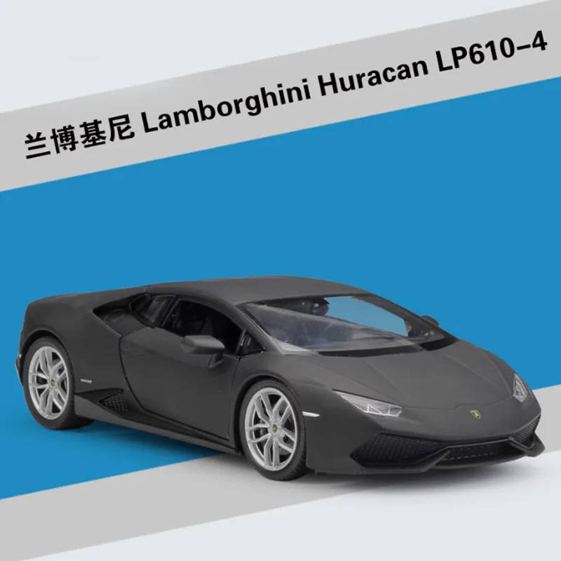 

WELLY масштаб 1:24 Huracan LP610, имитация игрушечного автомобиля из сплава, модель статического украшения, классический коллекционный подарок