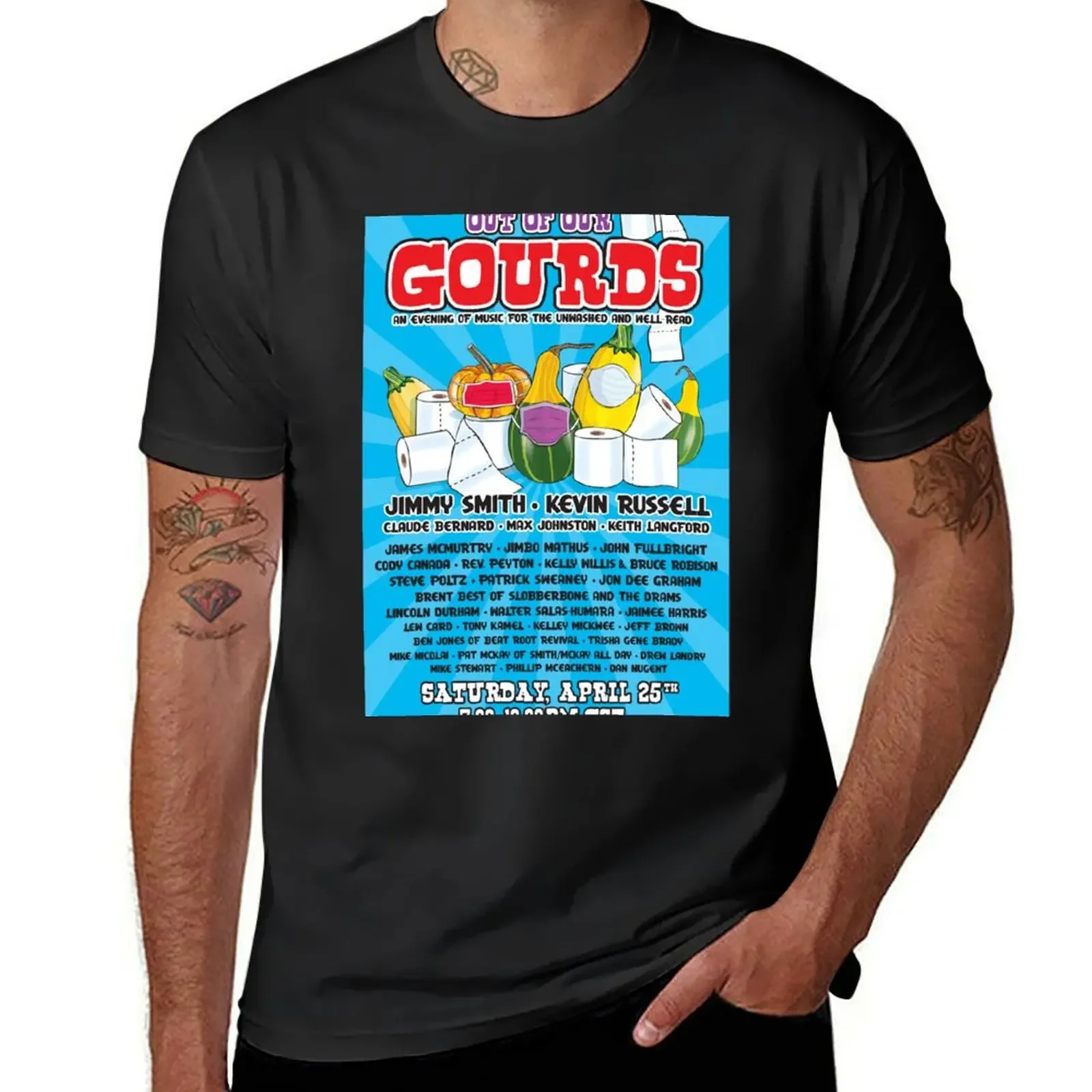 Out of Our Gourds Pandemic Concert Souvenir T-Shirt cute tops heavyweight t shirts for men