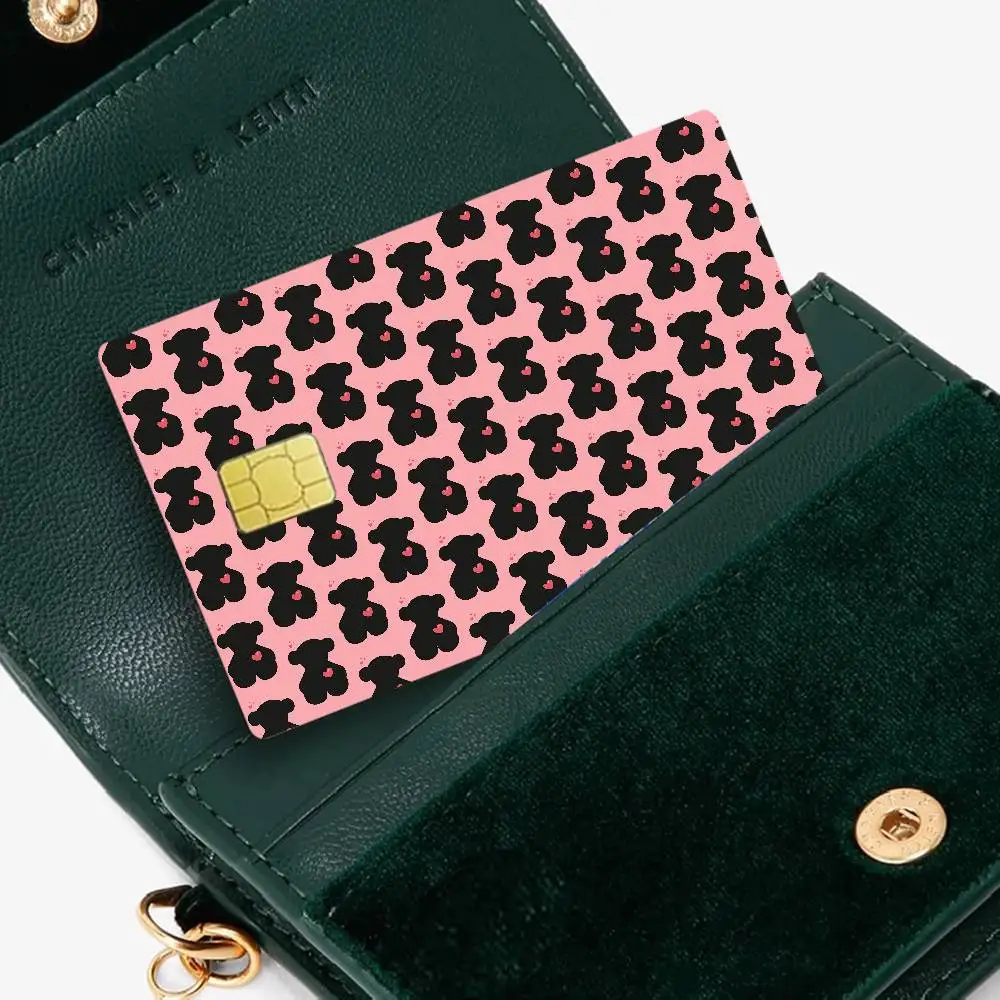 ملصقات جلدية لبطاقة الائتمان Back-t-TOUSes بدون بقايا لاصقة مقاومة للماء لبطاقة الائتمان VISA لبطاقة الوصول إلى مترو الأنفاق