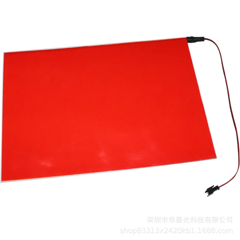 A5 Size 21 x14.8cm EL Panel Backlight Led Glowing Panel LED Electroluminescent Backlight With DC12V Inverter 5V USB 3V Battery