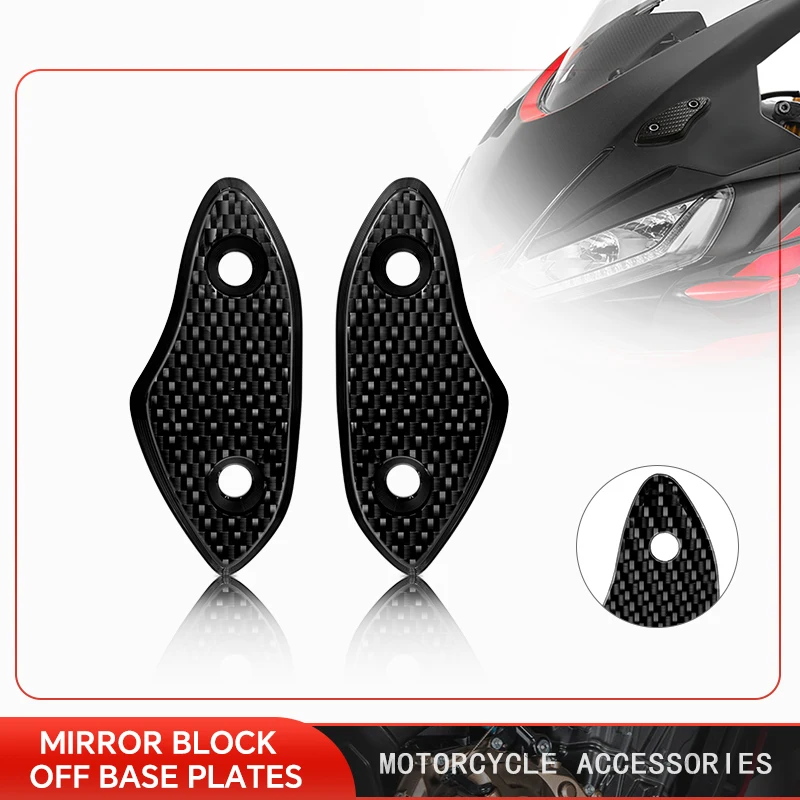 

Motorcycle Mirror Hole Cover For RSV4 RSV41100 Factory RS660 2009-2026 2025 Windscreen Driven Mirror Cap rs660 rsv4 Protection