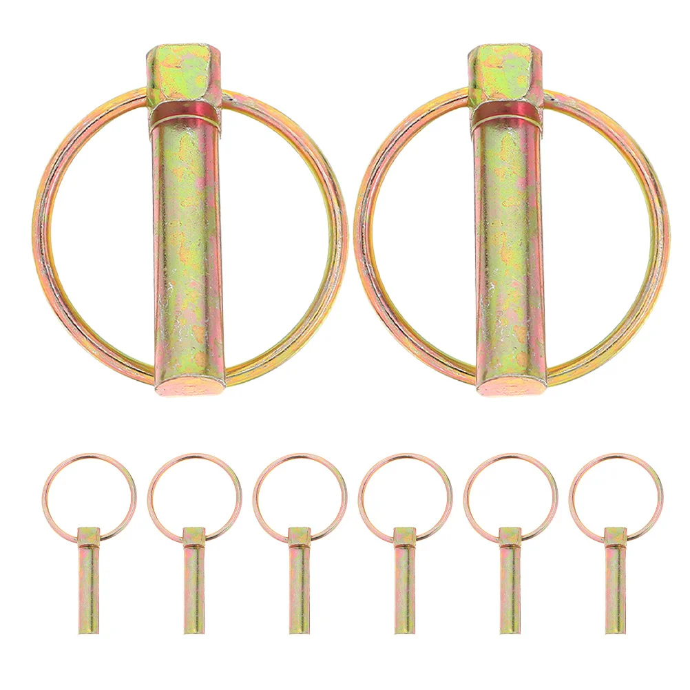 

8Pcs Safety Lock Pins Heavy Duty Locking Hitch Pin Kit Quick Installation Secure for Trucks Tractors Trailers Mowers