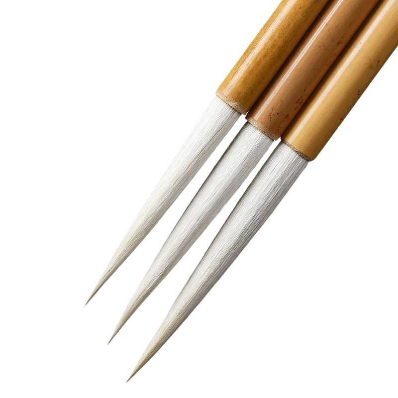Long-pointed Woolen Hair Chinese Calligraphy Brush Set Professional Seal Running Script Writing Brush Hook Line Painting Brush