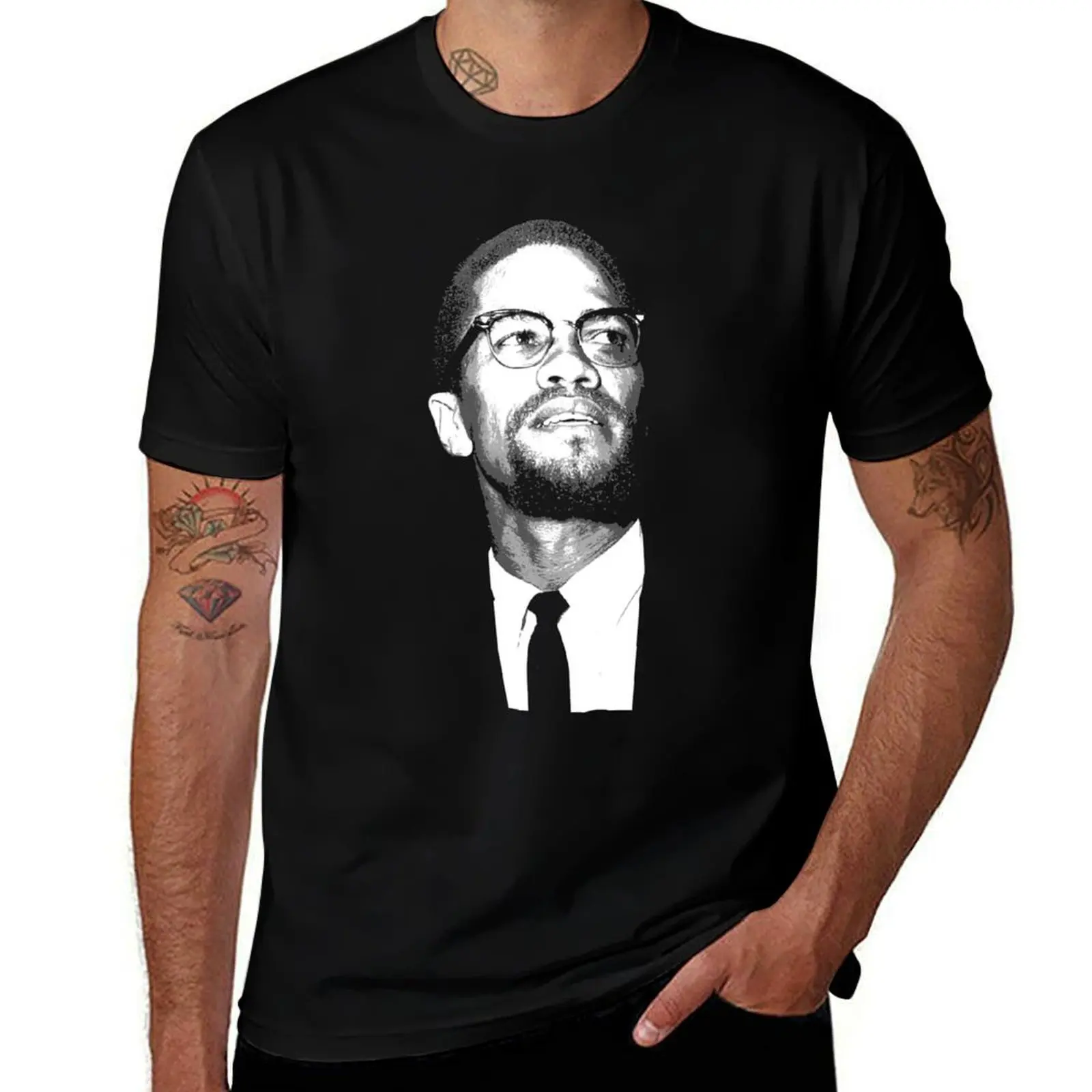 

Malcolm X T-Shirt t shirt man cotton man t shirt cotton high quality t shirts designer T-Shirt