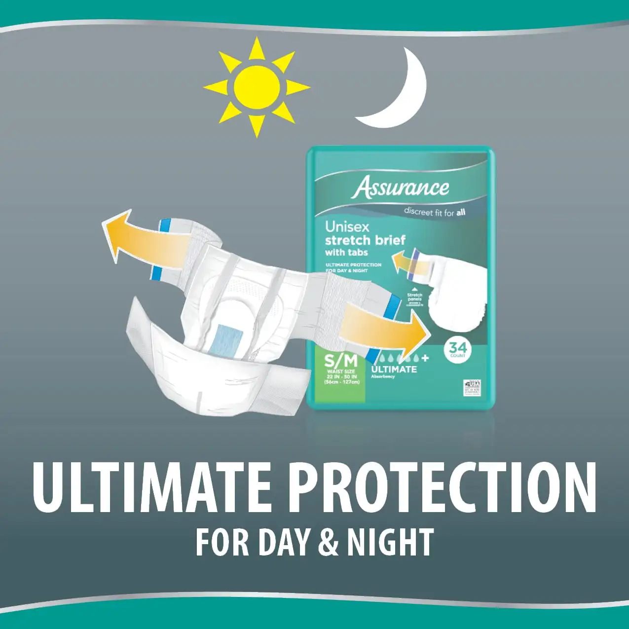 Kleiner/mittlerer Unisex-Stretch-Slip mit Laschen, 34-Karat