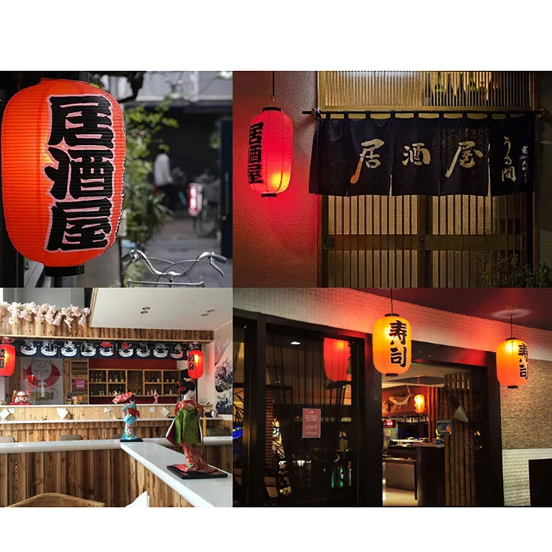 1 szt. 10-calowa japońska latarnia wodoodporna tradycyjna chińska drukowanie wiszące bistro Ramen Sashimi dekoracja restauracji Sushi