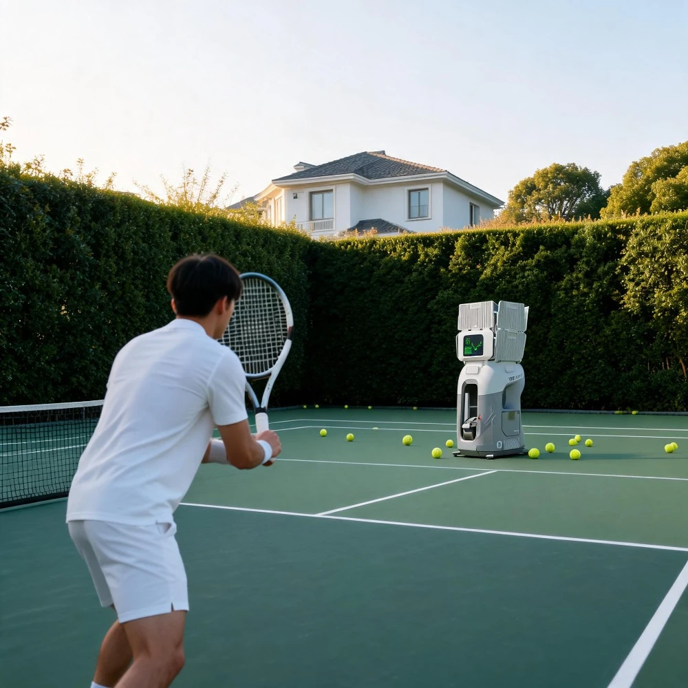 New Arrival Tenniix Tennis Ball Machine Voice AI Tennis Robot Training Tennis Ball Launch Training Shooting Machine