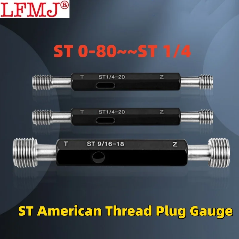 

1PCS ST American Braces Retainer Dental Thread Plug Gauge Fine Tooth ST0-80 6-32 10-24 1/2 1/4 3/8 5/16 3/4 Measure Tool