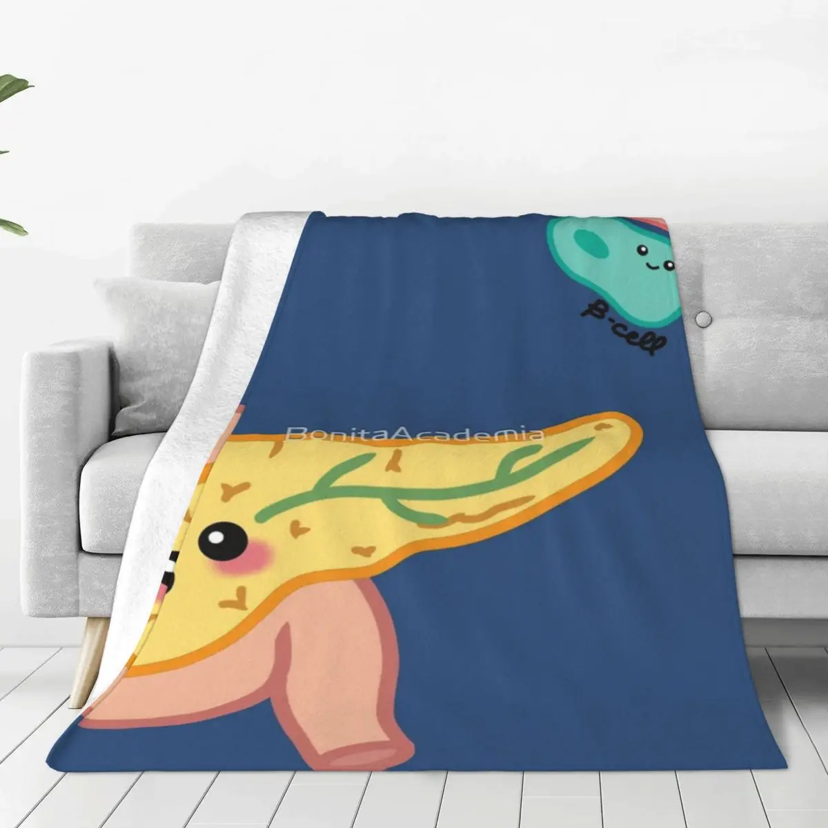 Pancreas And Cells Four Seasons Universal Blanket Campsites Can Be Laid Halloween Gifts