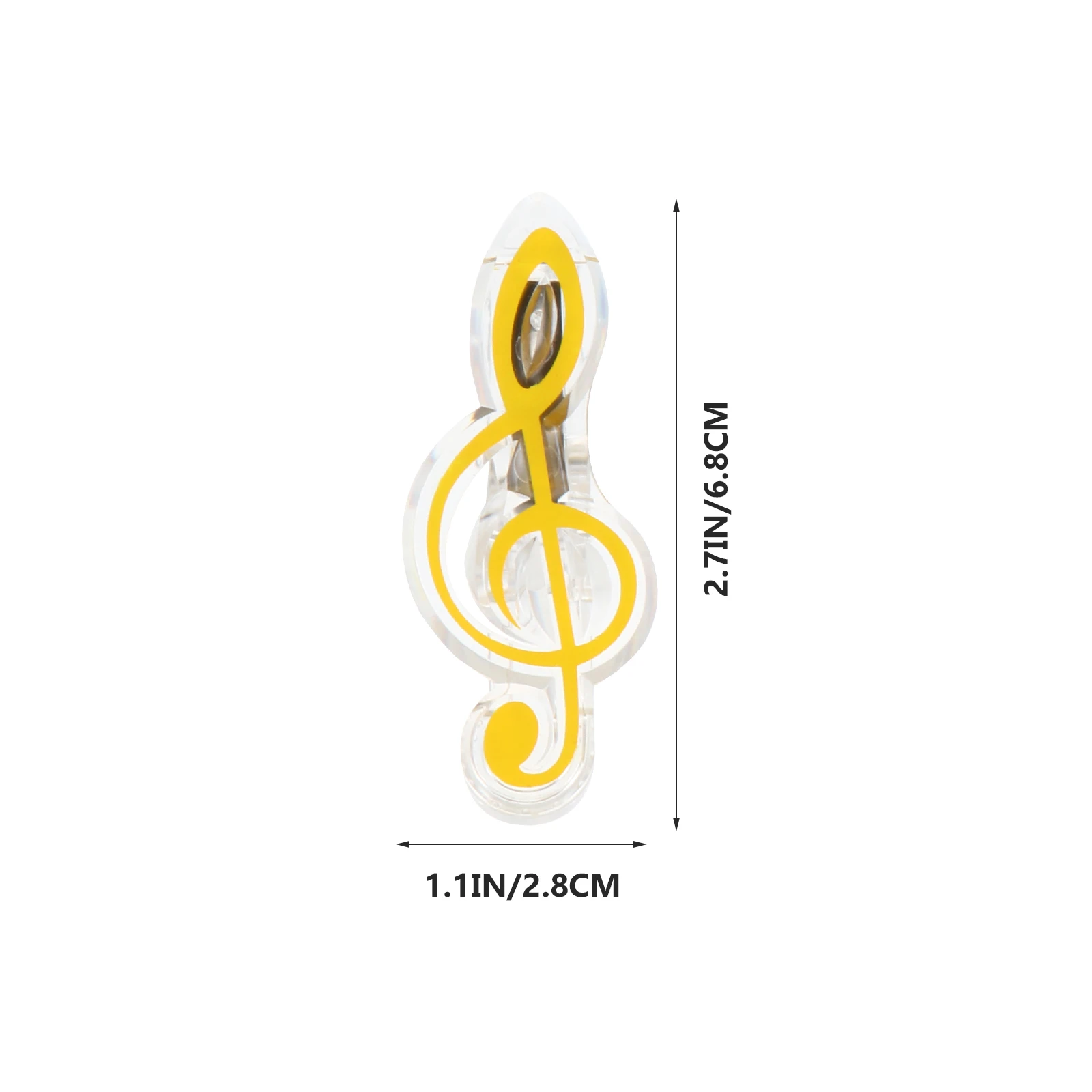 

10pcs Music Note Clip Durable Firm Book Page Holder Smooth Surface Piano Score Clip Stationery Guitar Accessories