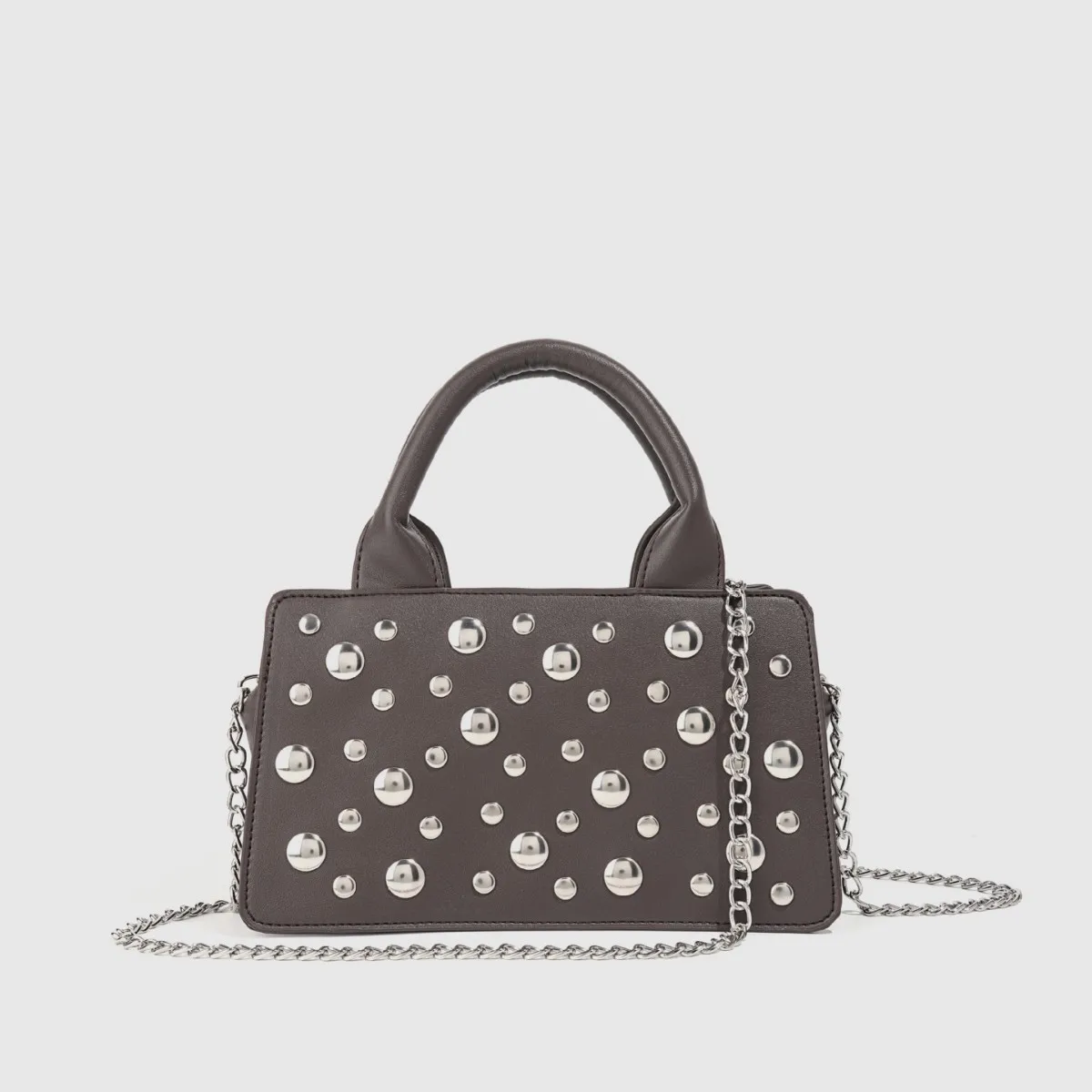 

Fashion Studded Shoulder Bag Punk Rivet Purses and Handbags Mini PU Leather Crossbody Bags for Women Clutch Ladies Phone Flap