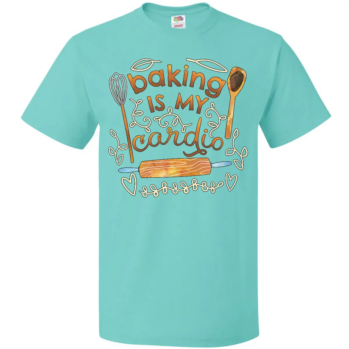 

Inktastic Baking Is My Cardio T-Shirt Food Humor Funny Work Out Exercise Rolling