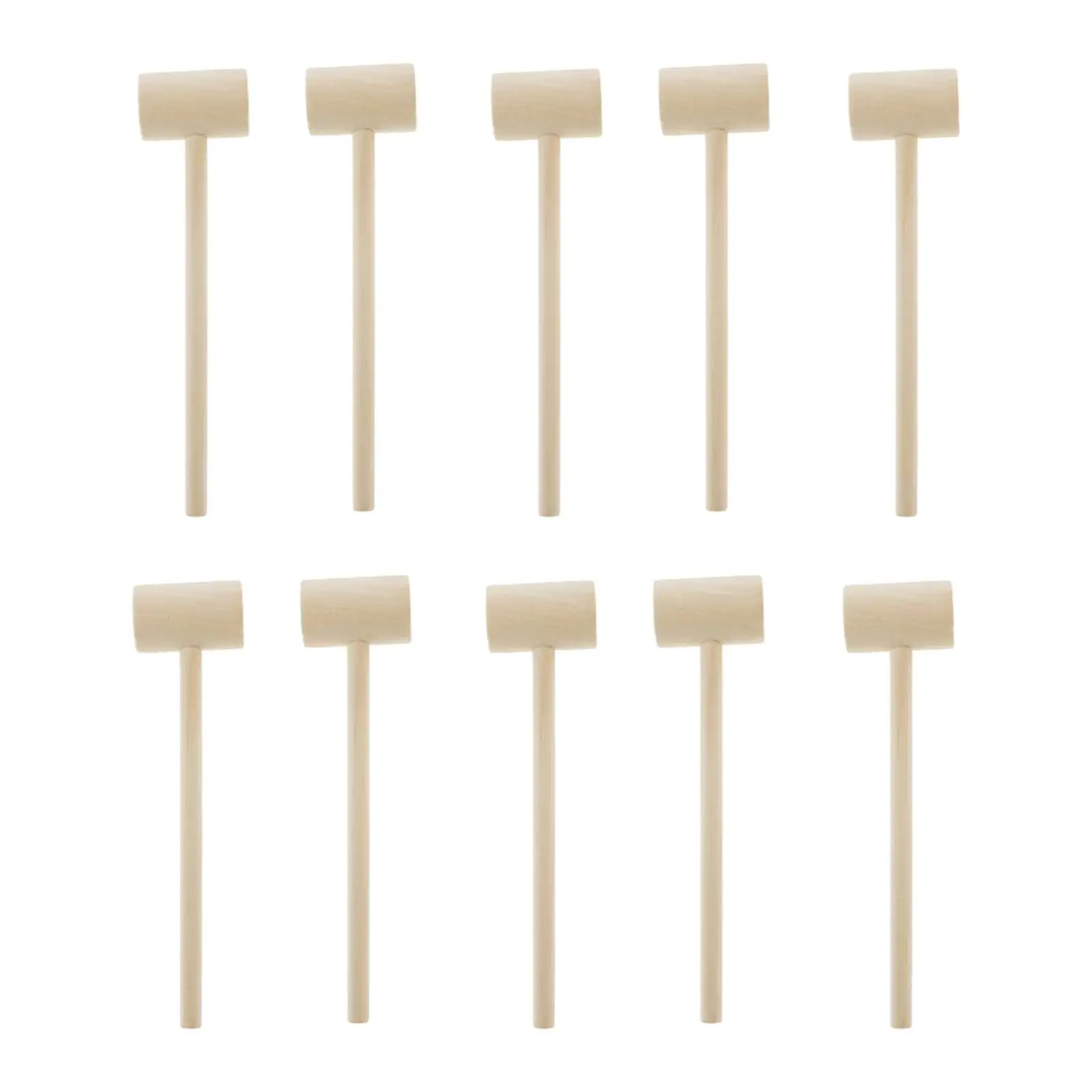 Mini Hammer Woodworking Toy Small Wooden Mallet for Children Educational Party Favor and Craft