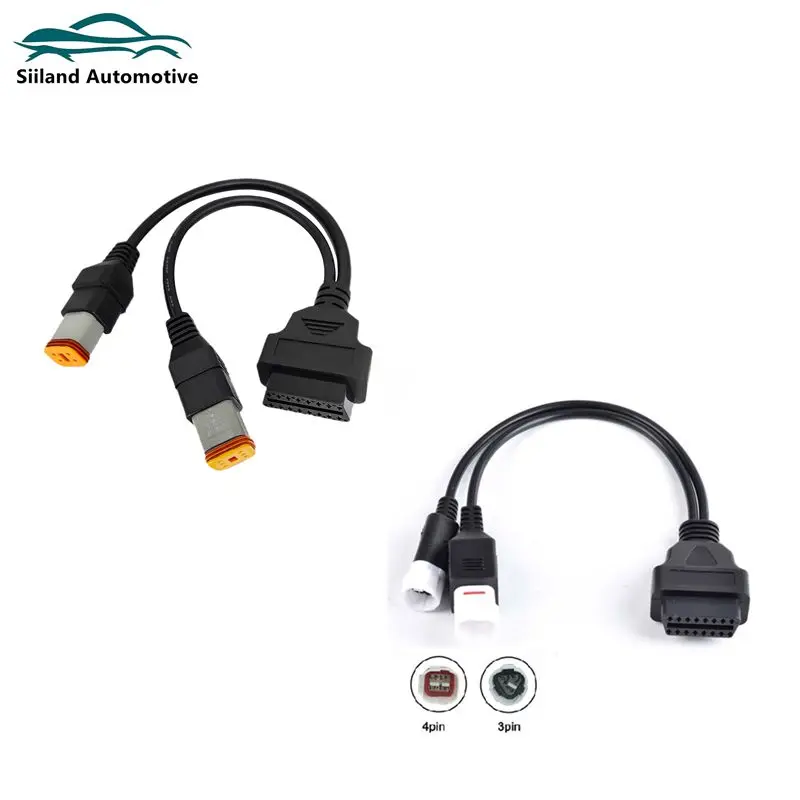 

OBD2 Motorcycle Diagnostic Cable For YAMAHA 3Pin 4Pin Motorcycle 3 And 4 Pin OBD2 Diagnostics Connector Cable OBD Cable Adapter