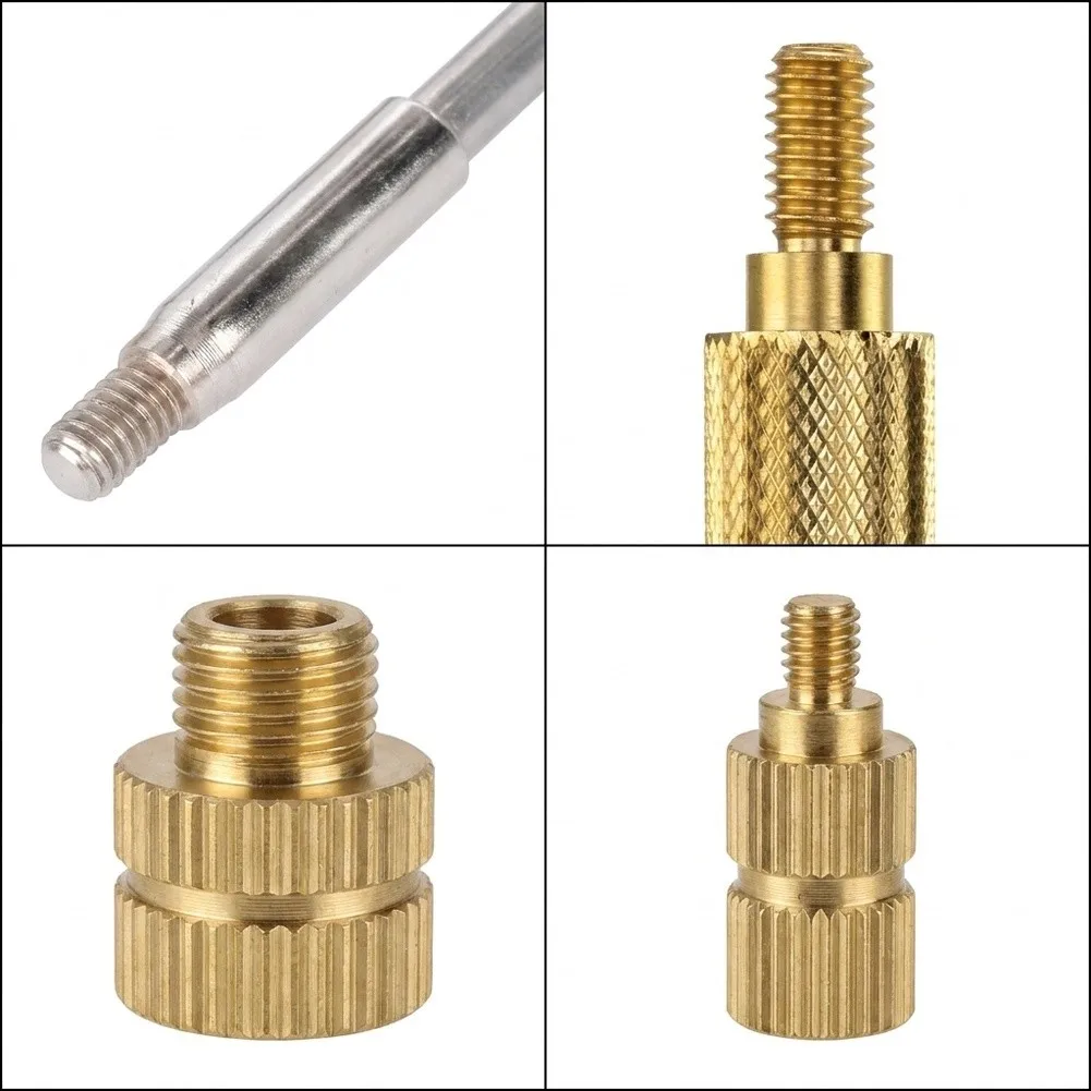 3D Printing Heat Set Brass Nut Insert Tip M2-M6 M2-M8 For 936 Soldering Iron Brass Soldering Iron Tip For Plastic Assembly Work