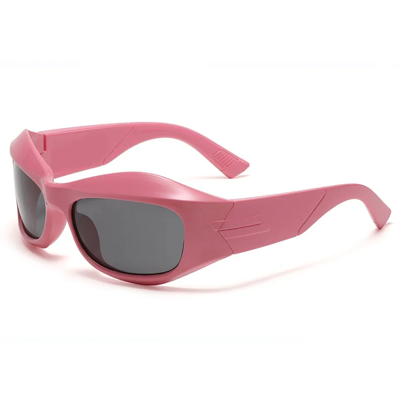 54687 große Rahmen Punk Y2K Sonnenbrille für Frauen Luxus Marke Steampunk Hip Hop Sonnenbrille Männer Vintage Oval Fahren Pilot shades