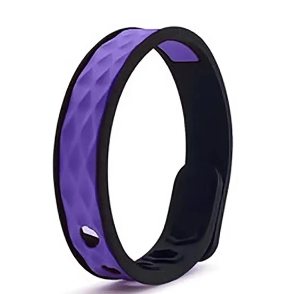 Silicone Anti Static Bracelet Adjustable Waterproof Static Eliminator Bracelet Wireless Rhombic Anti-Static Bracelet Car
