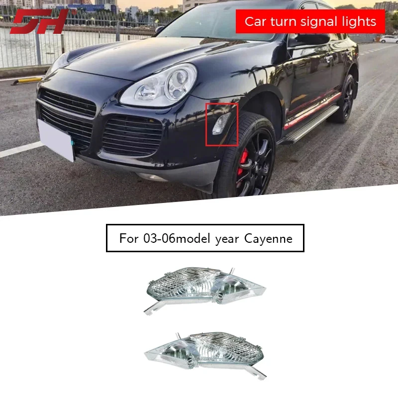 

Car front fender side lights suitable for Porsche Cayenne 2003-2006 95563103301 95563103401