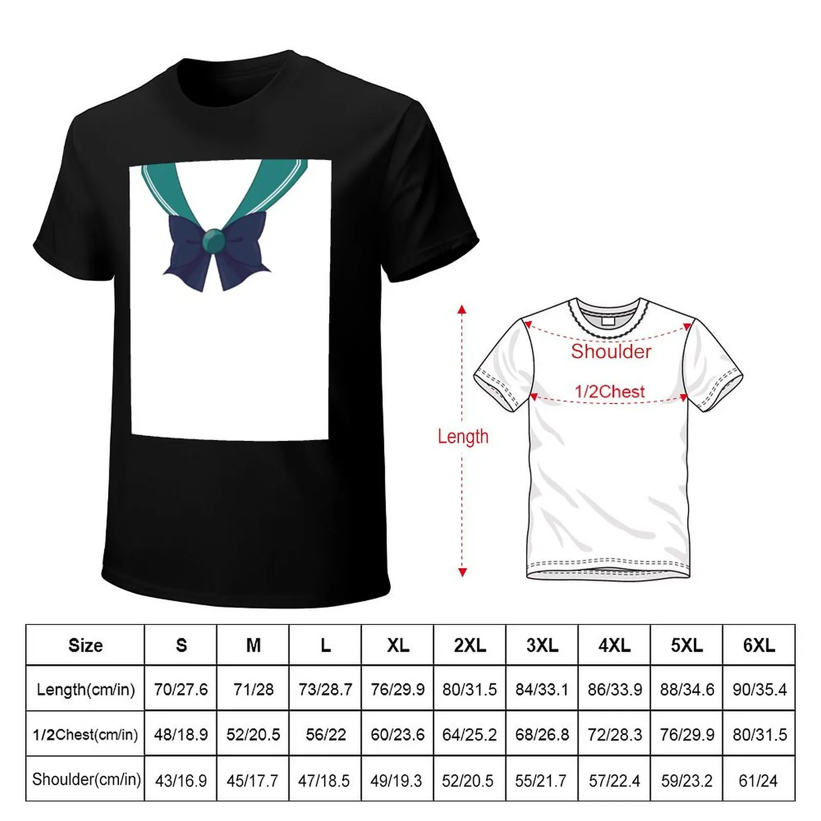 Sailor Neptune T-Shirt Large Size Loose Casual Tee