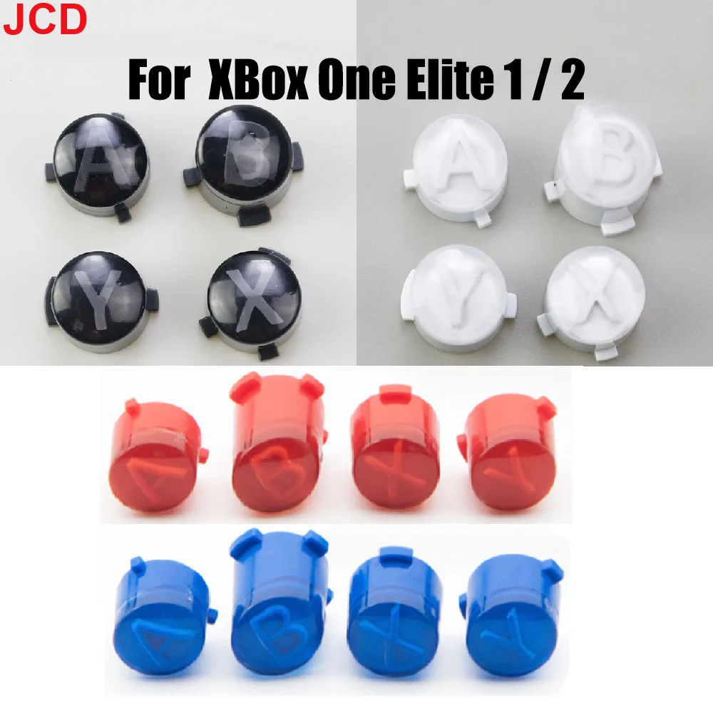 JCD 1set Replacement Custom ABXY Action Buttons For XBox One S / Elite Series 1 2 Controller Repair Classic Symbols ABXY Keys