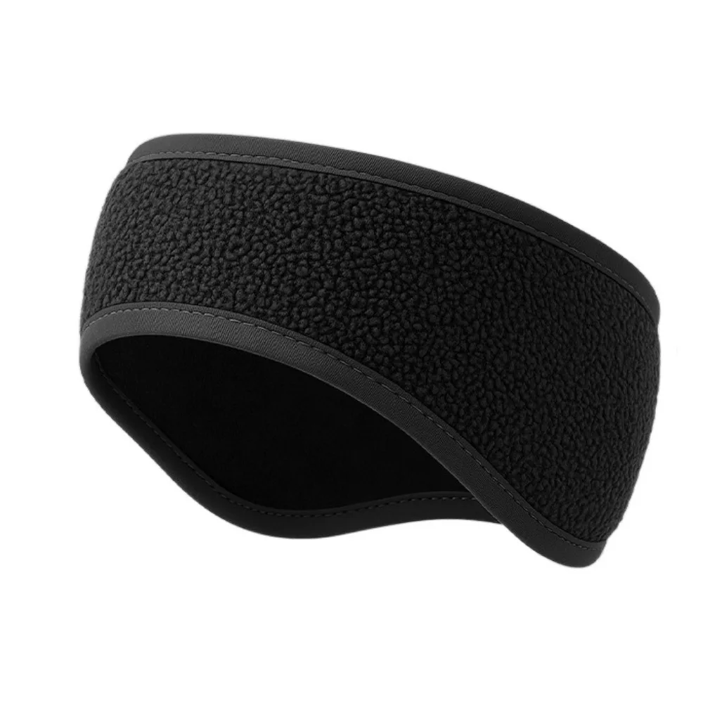 

Теплые флисовые спортивные повязки на голову унисекс, грелки для ушей, мягкие ветрозащитные зимние повязки для пота, толстые противохолодные уличные наушники, повязка на голову для спортзала