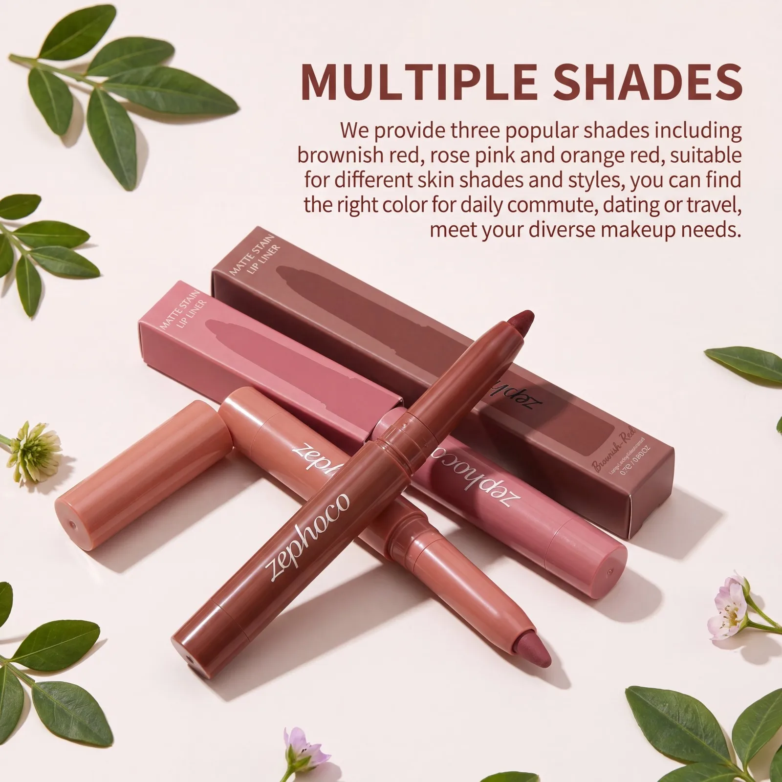Matte Stain Lip Liner Set Precise Contouring Long Lasting Color Lock Lip Tint Smooth Application Beginner Friendly 3 Shades Sf77ae3848e8644c0a14f22cd0d9f9e36p