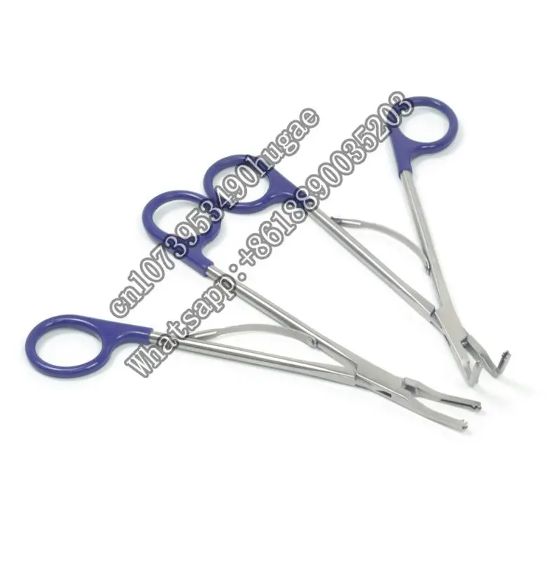 Laparoscopic open surgery clip applier, polymer clips applicator M size