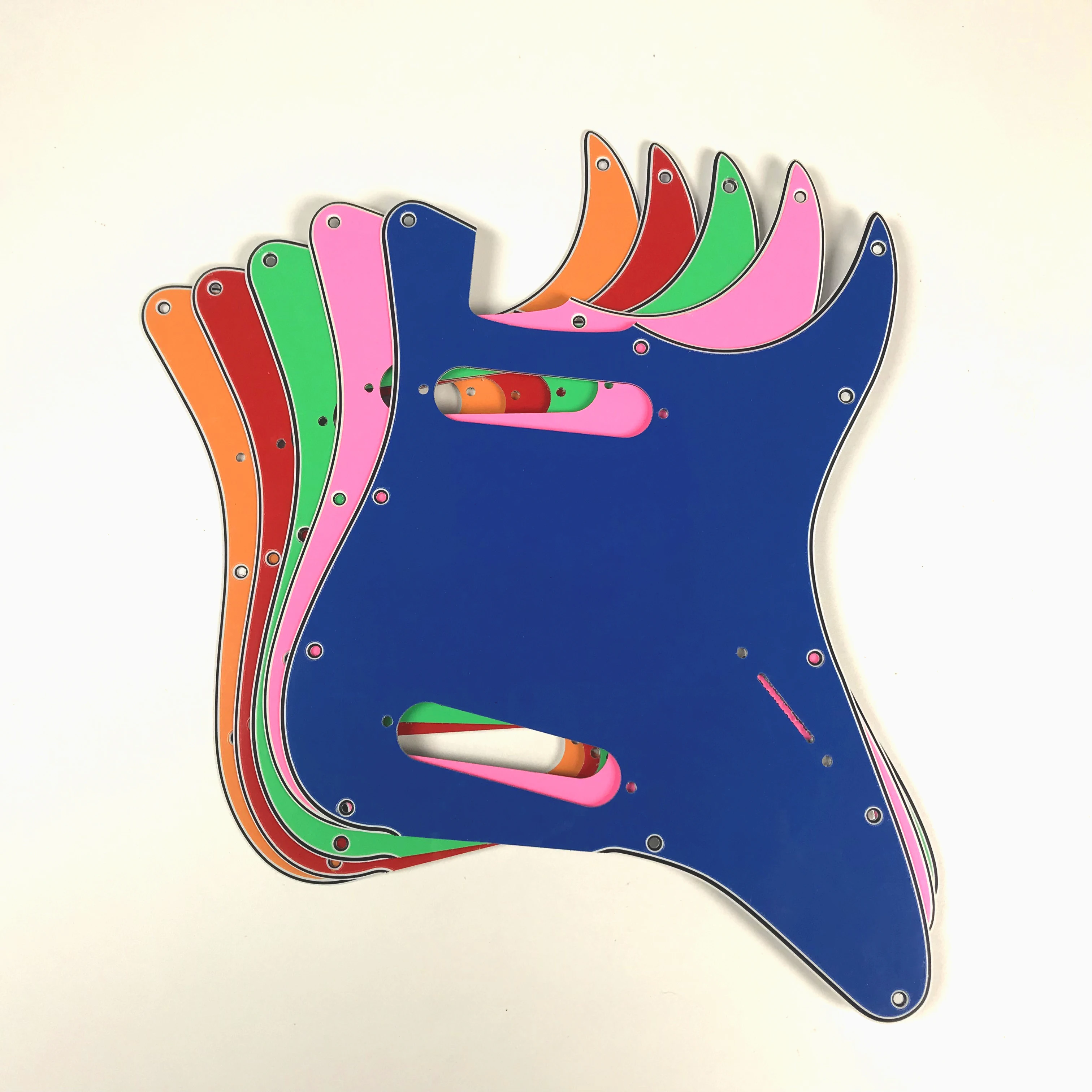 Pleroo Custom Gitarrenteile - Für US FD Squier Mini SS 2 Single Pickups Strat Gitarren-Schlagbrett Kratzschutzplatte Mehrfarbige Auswahl