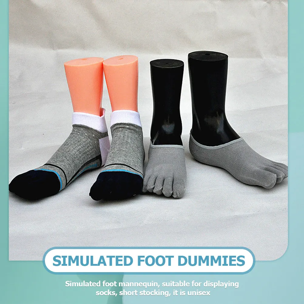 Maniquí de pie de vinilo resistente para exhibición de calcetines, molde para calcetines, soporte para tobilleras, cadenas, zapatos y joyas, herramienta de presentación unisex, pie derecho